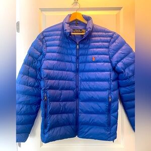 Polo Ralph Lauren Blue Down Puffer Jacket M Size | Lightweight | New w/Tag